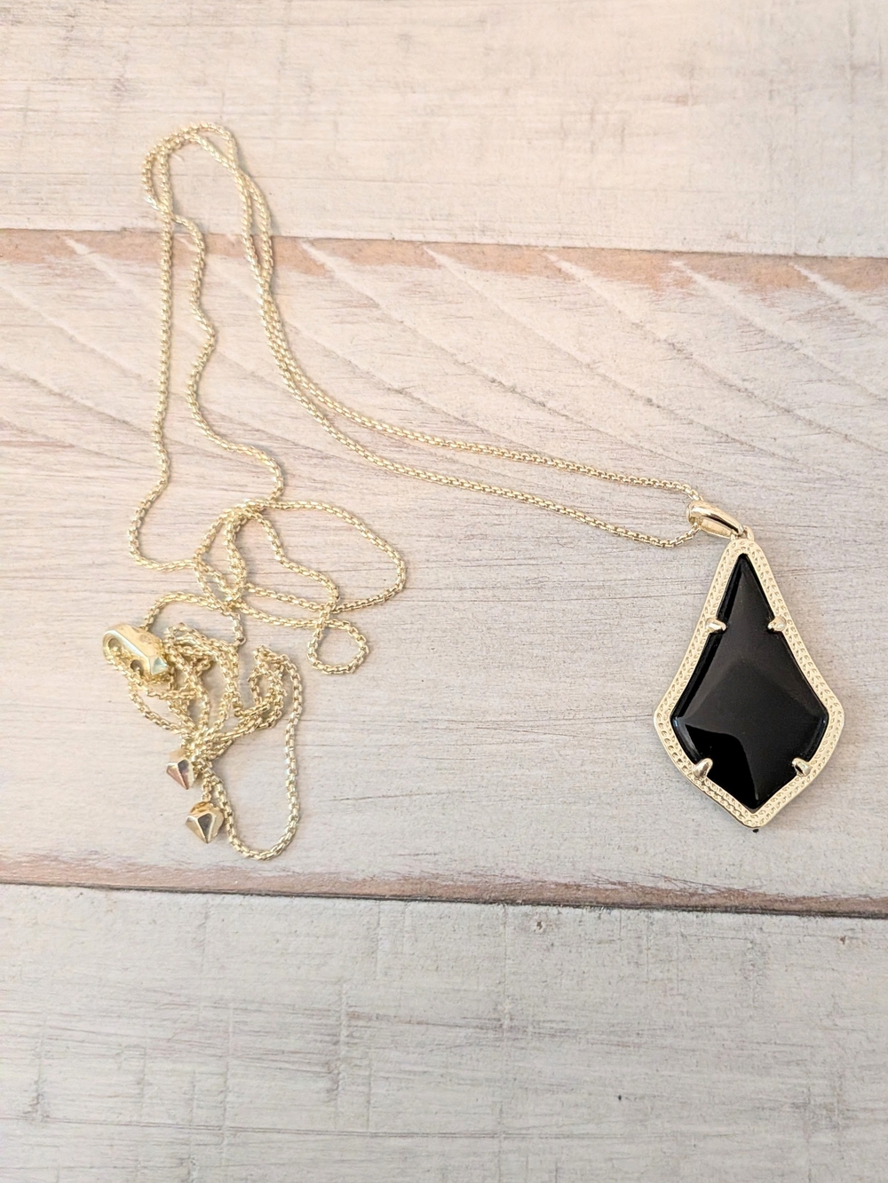 Kendra Scott Alex Necklace Gold And Black